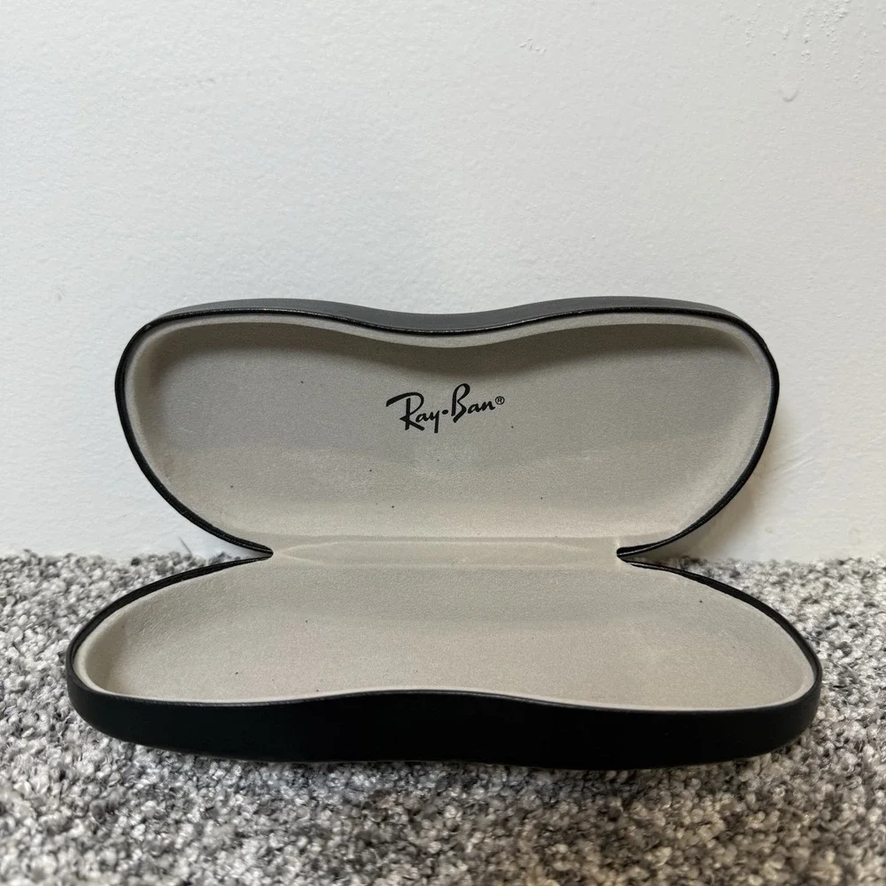 Authentic Ray Ban Large Hard Protective Clamshell Eyeglasses Sunglass Case